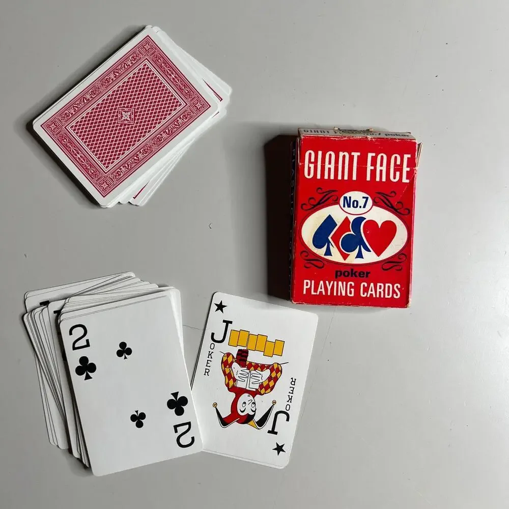 Vintage Arrco Giant Face No.7‎ Playing Cards Deck USA Canasta Poker